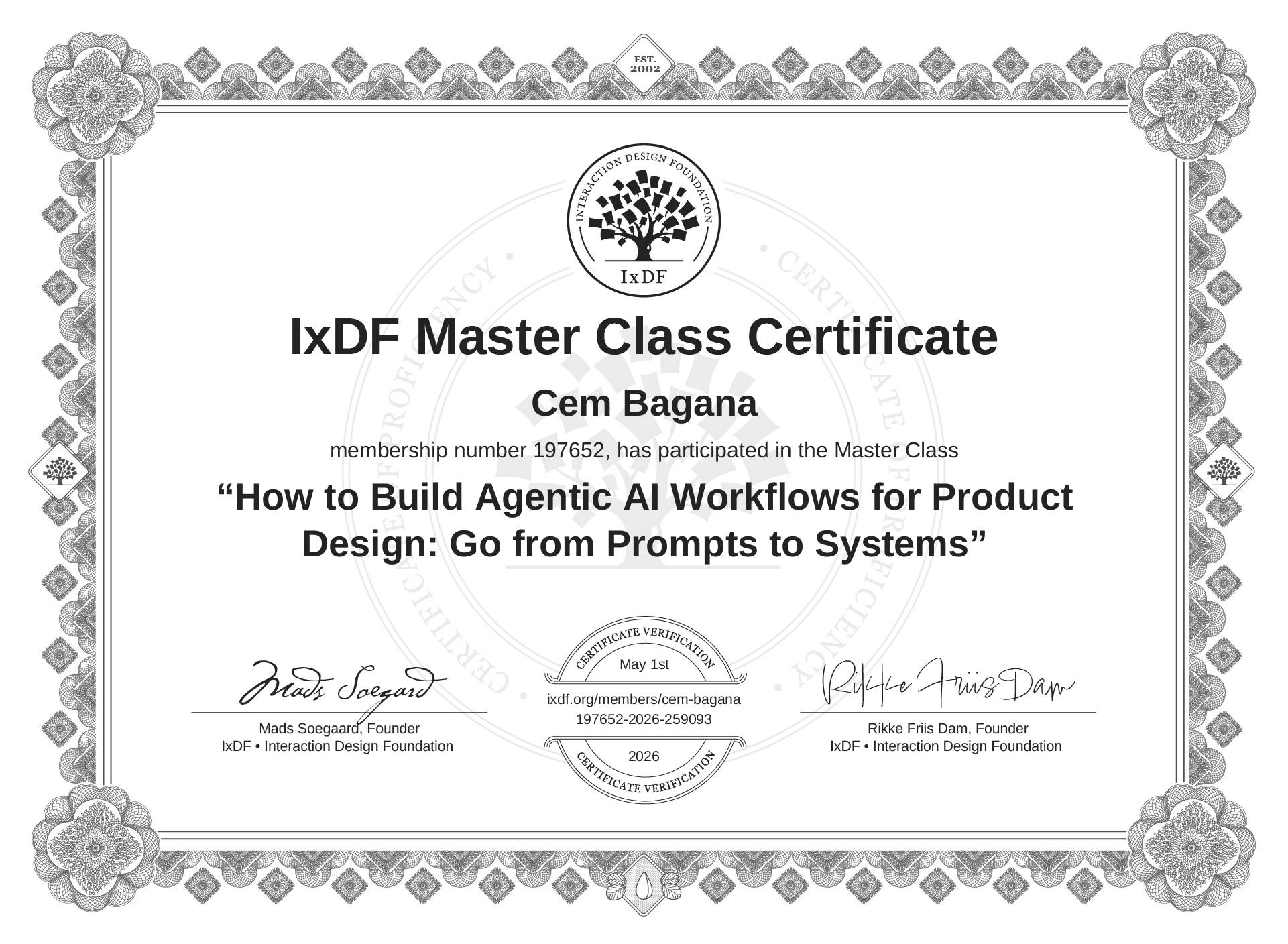 Zertifikat: Agentic AI Workflows for Product Design
